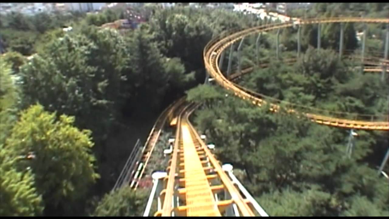 Camel Back Roller Coaster POV Woobang Towerland South Korea Front Seat