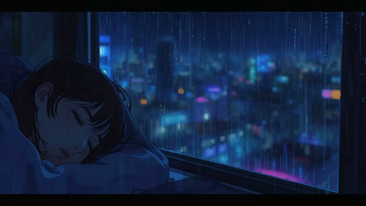 3 Hours of Rainy Window Silence 🌧️ Deep Blue Sleep Ambience [432Hz / No Drums]