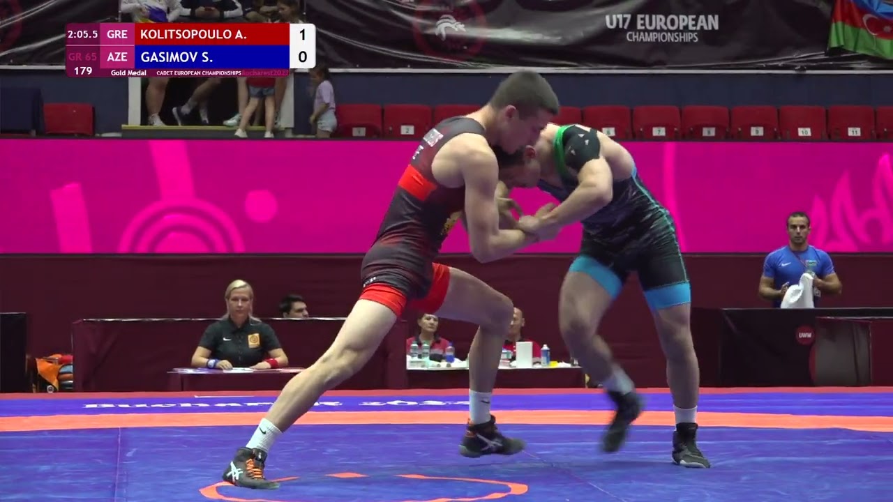 GOLD GR - 65 kg: A. KOLITSOPOULO (GRE) v. S. GASIMOV (AZE)