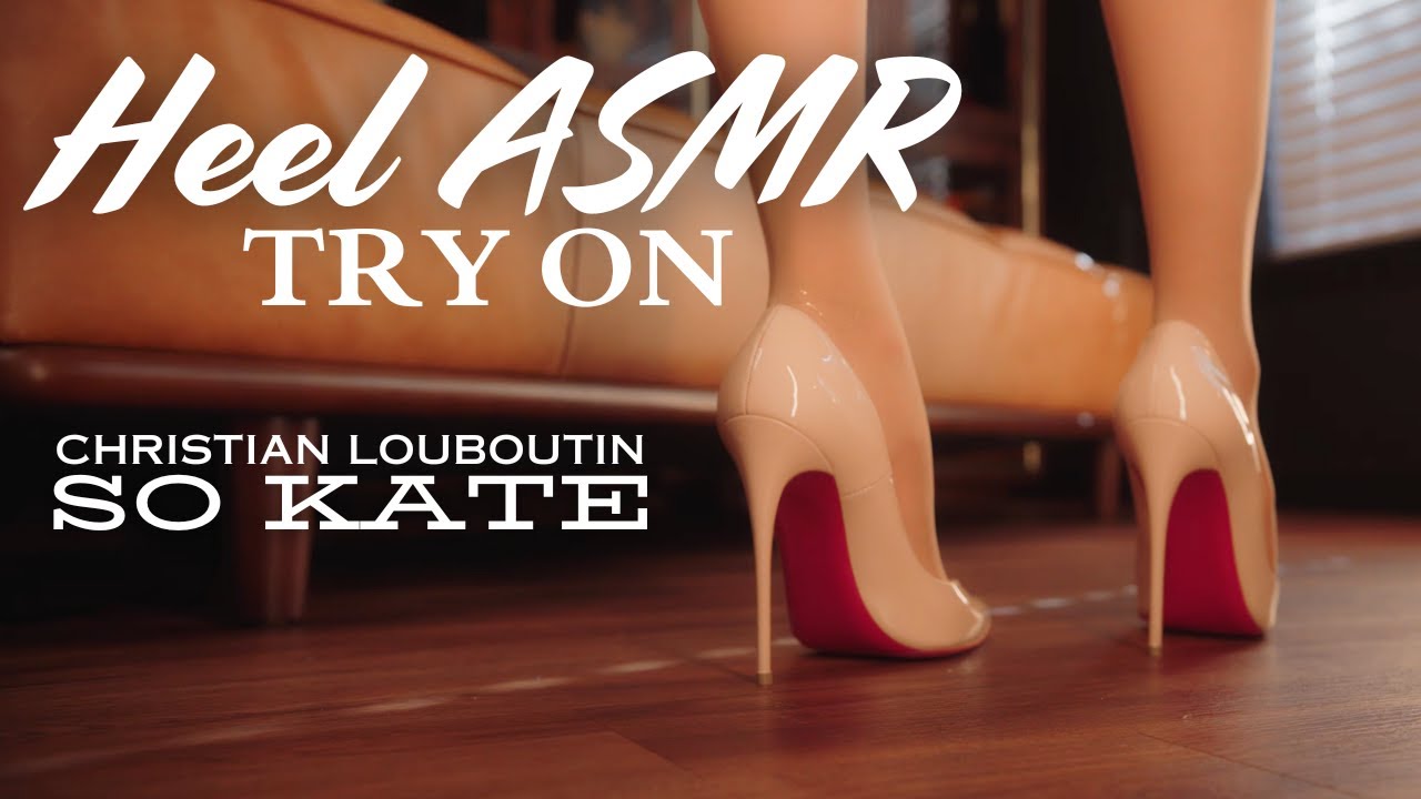 Watch me try my So Kate! | ASMR Christian Louboutin Heel Sounds and Walk [4K]