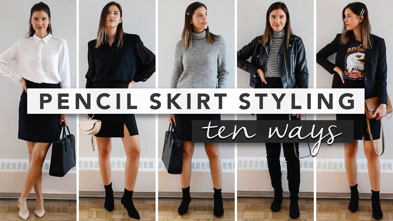 10 Ways to Style a Pencil Skirt - Capsule Wardrobe | by Erin Elizabeth