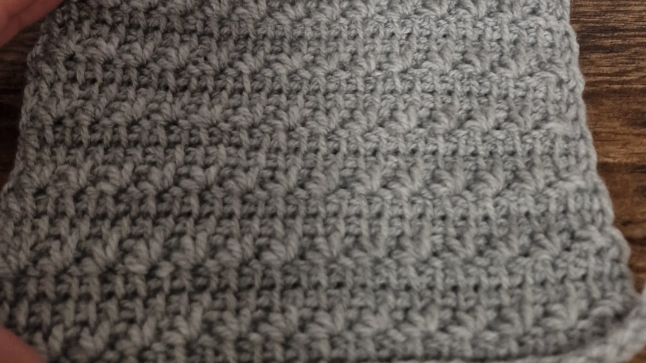 ponto de croche tunisiano  estrelinha
