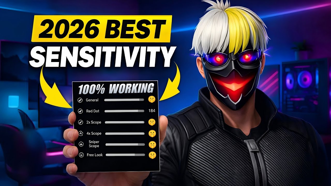 Best Sensitivity + DPI for Free Fire 2026 | 2GB 3GB 4GB 6GB 8GB Ram Free Fire Setting
