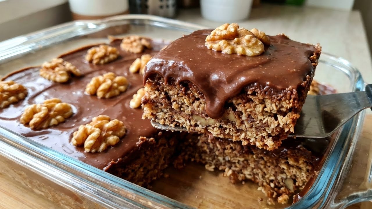 Healthy Orange Oat & Chia Cake | No Sugar, No Flour, Clean Eating
