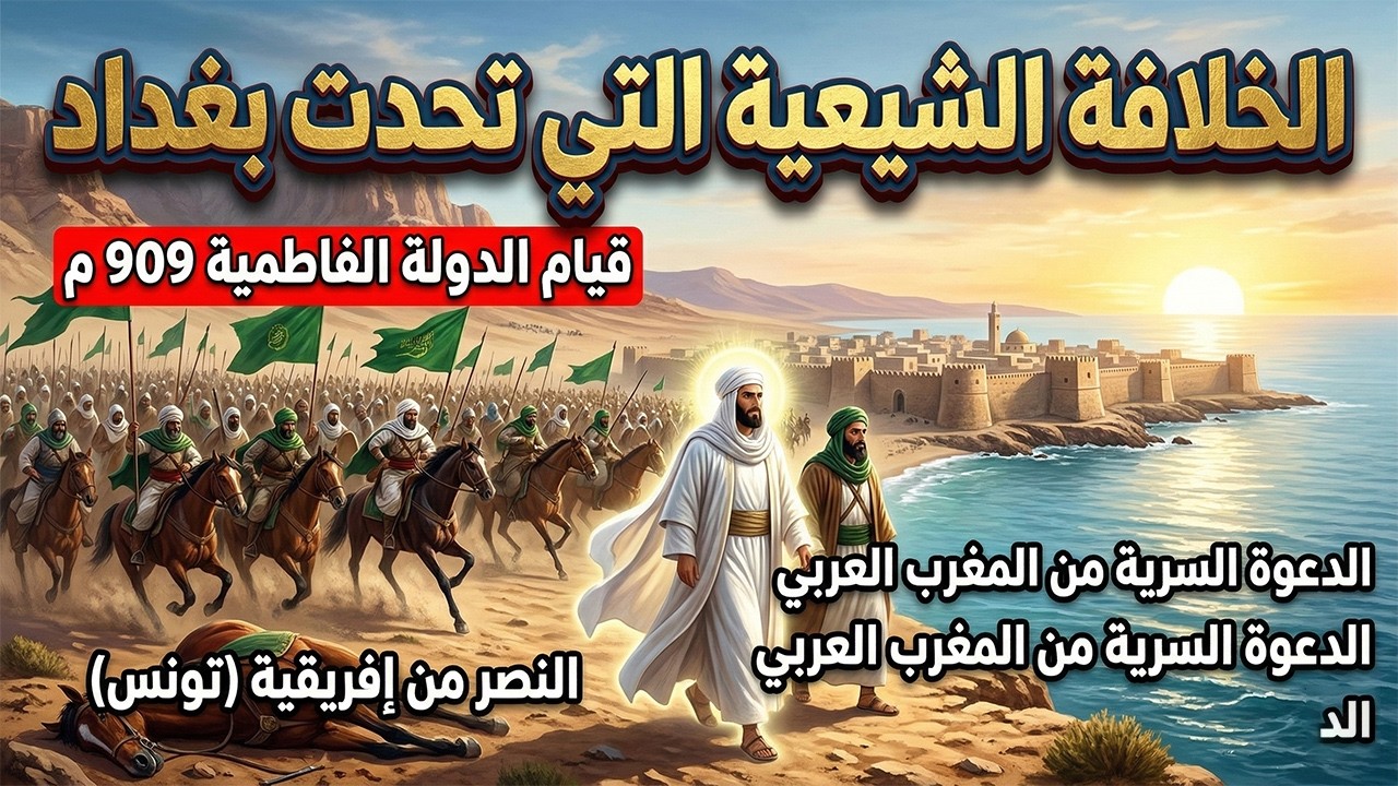 وثائقي ممل للنوم كيف تأسست الدولة الفاطمية في تونس؟ قصة الدعوة الشيعية السرية التي تحدت بغداد 909م