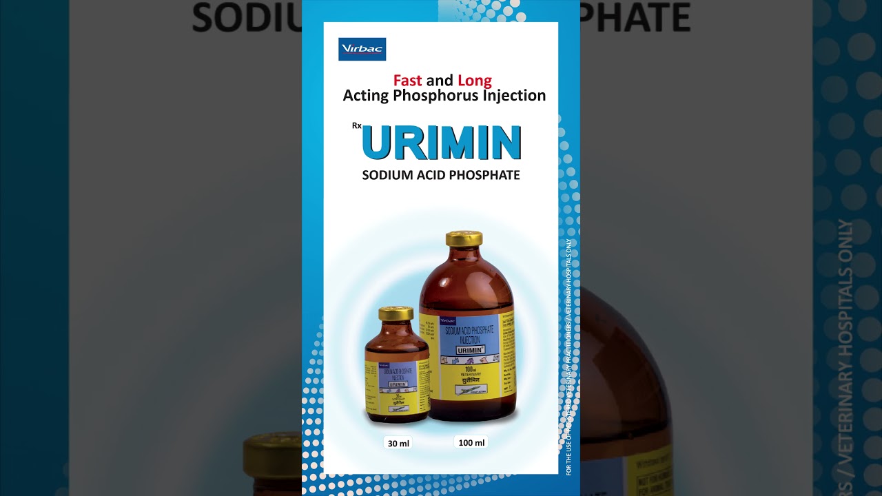 URIMIN - Fast and Long Acting Phosphorus Injection - Virbac Animal Health