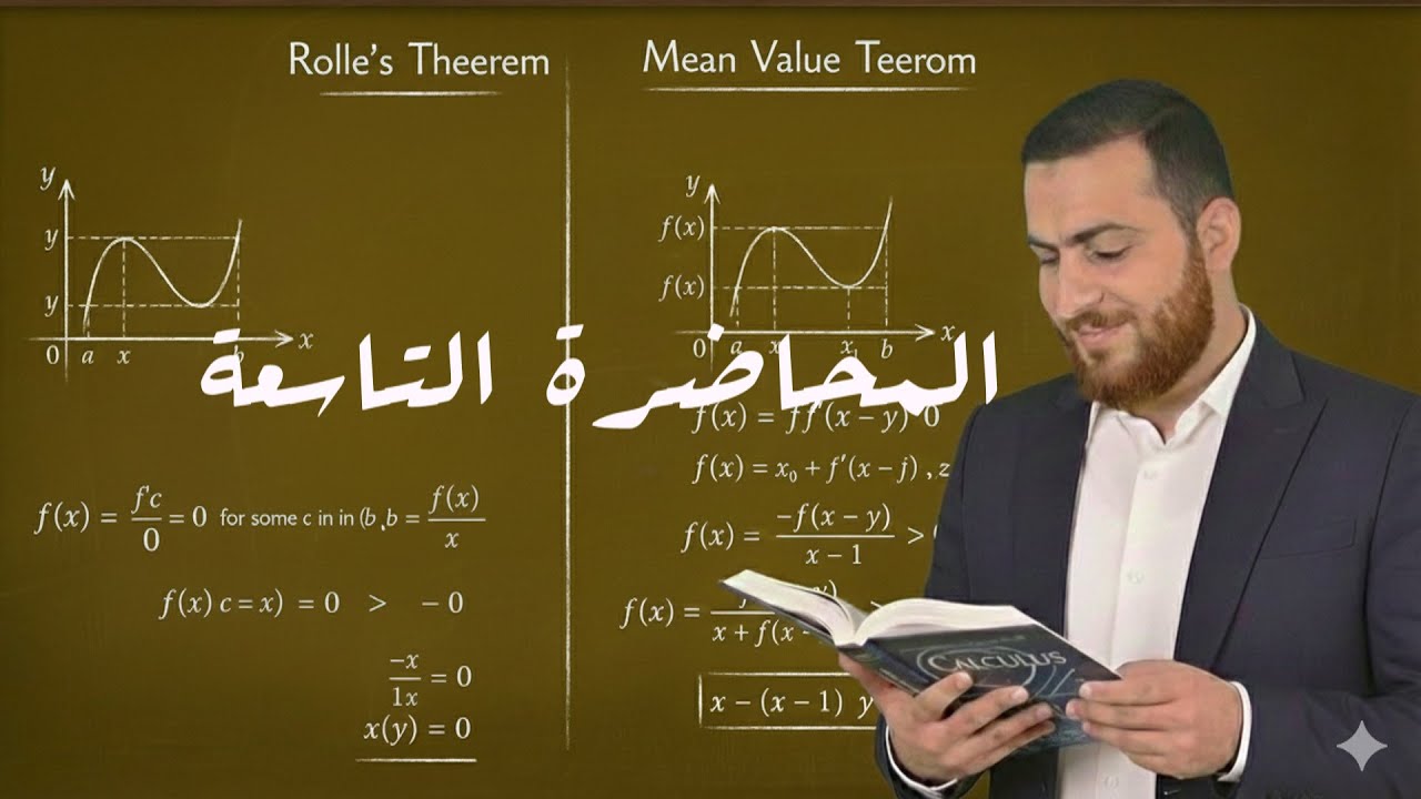 مبرهنة القيمة المتوسطة ج1  - رياضيات السادس العلمي
