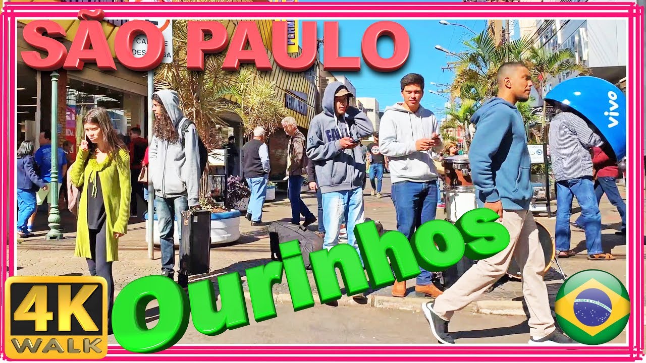 【4K】WALK Ourinhos SP walking tour SLOW TV Sao Paulo 4k Brazil 4k documentary reality tv