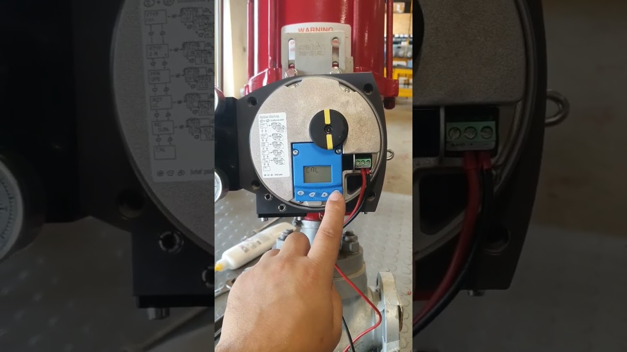 Metso Pozisyoner Kalibrasyon Ayarı METSO positioner #scvoltaj #electronic #elektrik #actuator