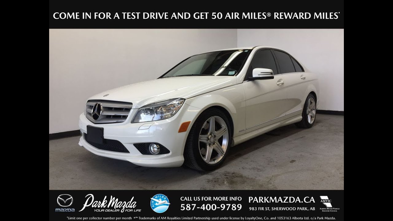 WHITE 2010 Mercedes-Benz C-Class  Review Sherwood Park Alberta - Park Mazda