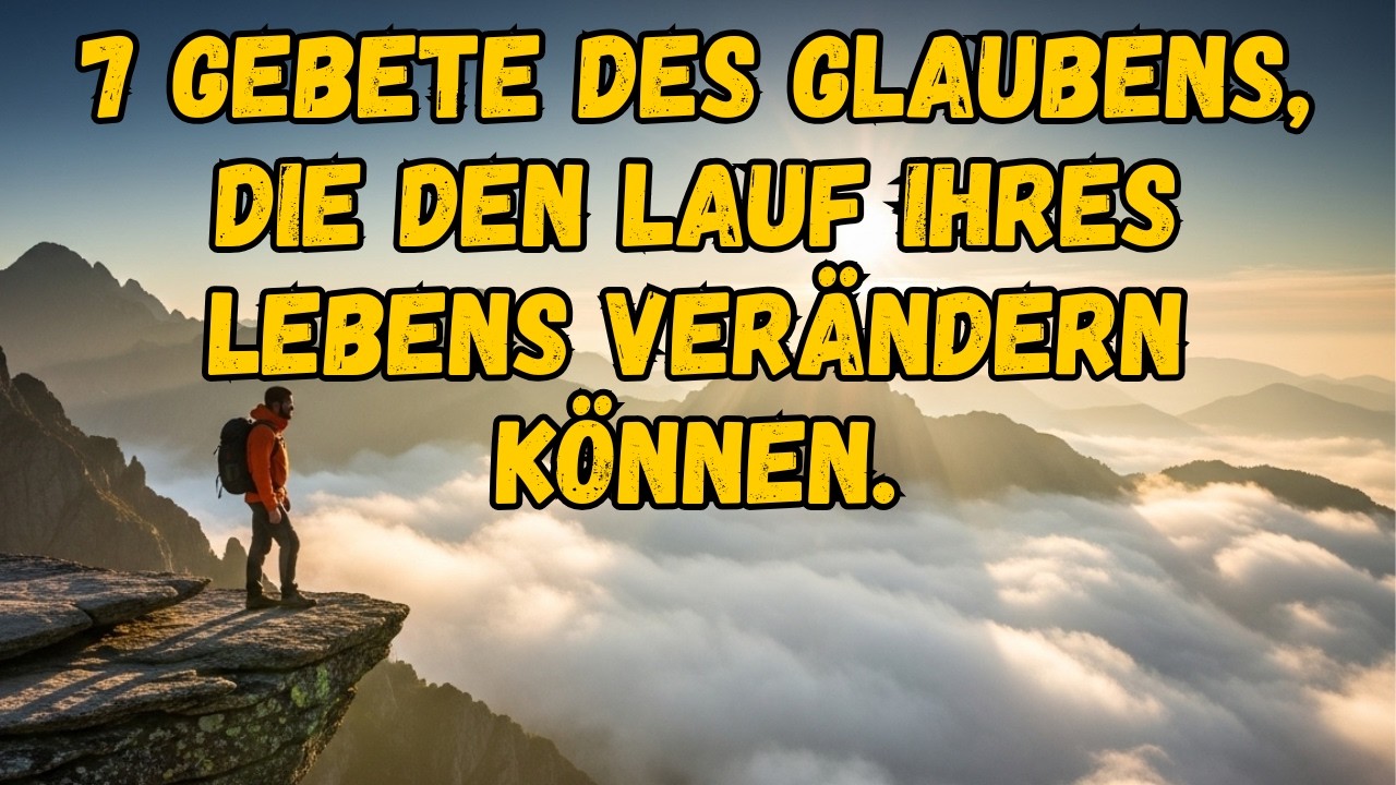 7 Gebete des Glaubens, die den Lauf Ihres Lebens verändern können.