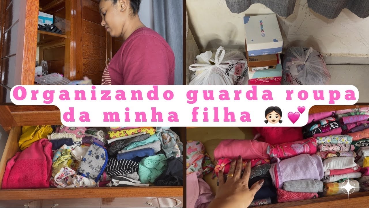 Organização no Guarda-Roupa da Minha Filha | Dicas Práticas e Antes e Depois!