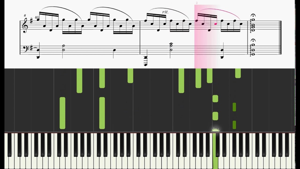 【Piano】Cello Suite No  1 in G Major, Prelude無伴奏チェロ組曲第一番プレリュード（バッハJ  S  Bach）
