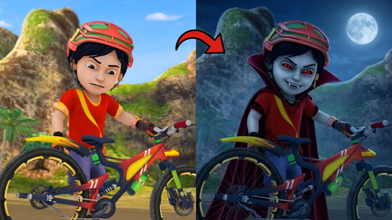 Shiva Cartoon all Characters as Vampire 🧛