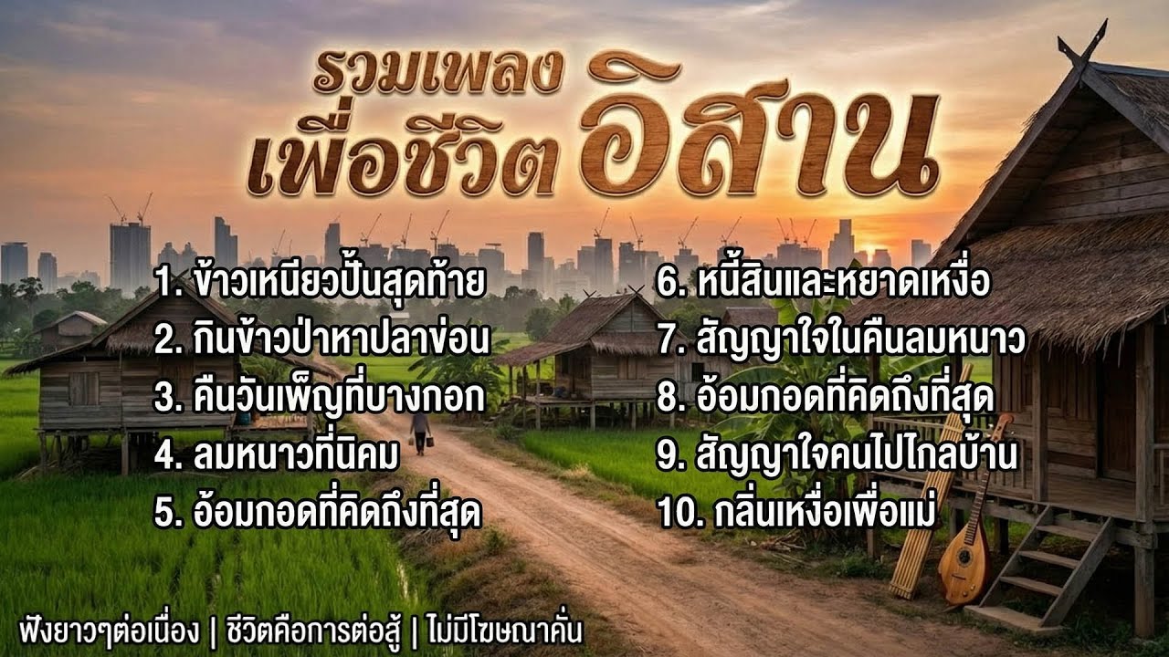 มาแรง!! เพลงเพื่อชีวิตอีสาน สู้ชีวิต ไม่มีโฆษณาคั่น