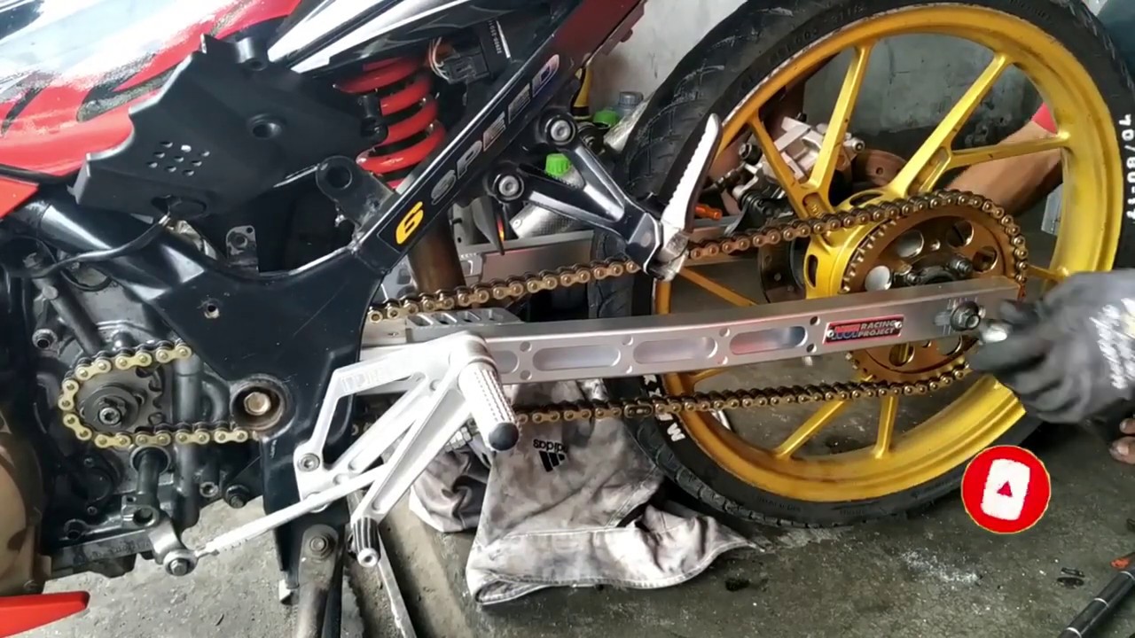 SSS Sprocket set 14 42 & NUI Racing Project +2 Installed on my Raider 150 😁