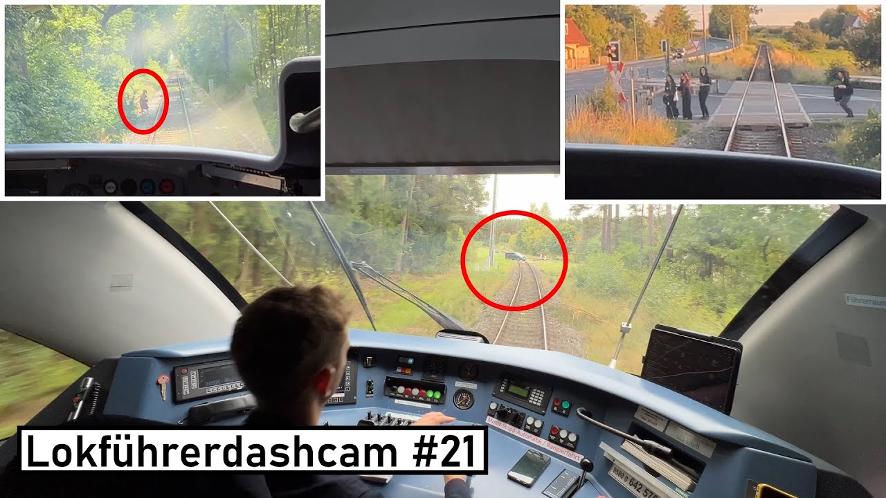 Dashcam Lokführer #21 | Schnellbremsung, unter der Schranke durch und Hauptsache drüber