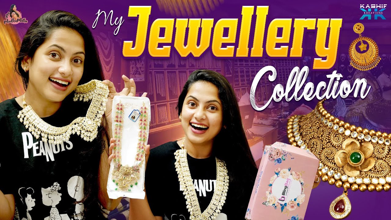 My Jewellery Collection || Mee Madhumitha || Kashif Kreations