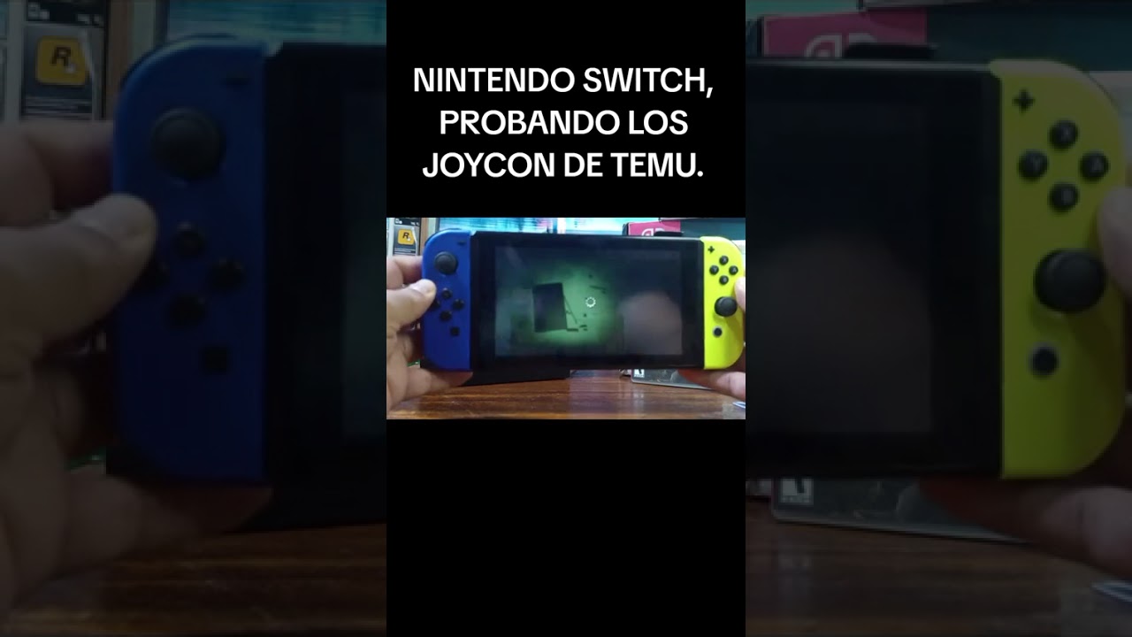 Nintendo Switch probando los Joycon de TEMU