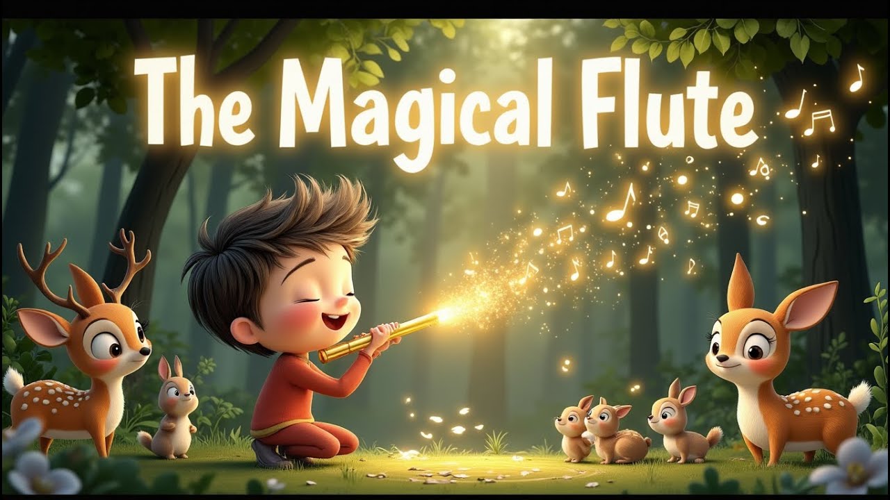 The Magical Flute | Enchanting Bedtime Story for Kids | Fairy Tale Magic | KidsLearn English story