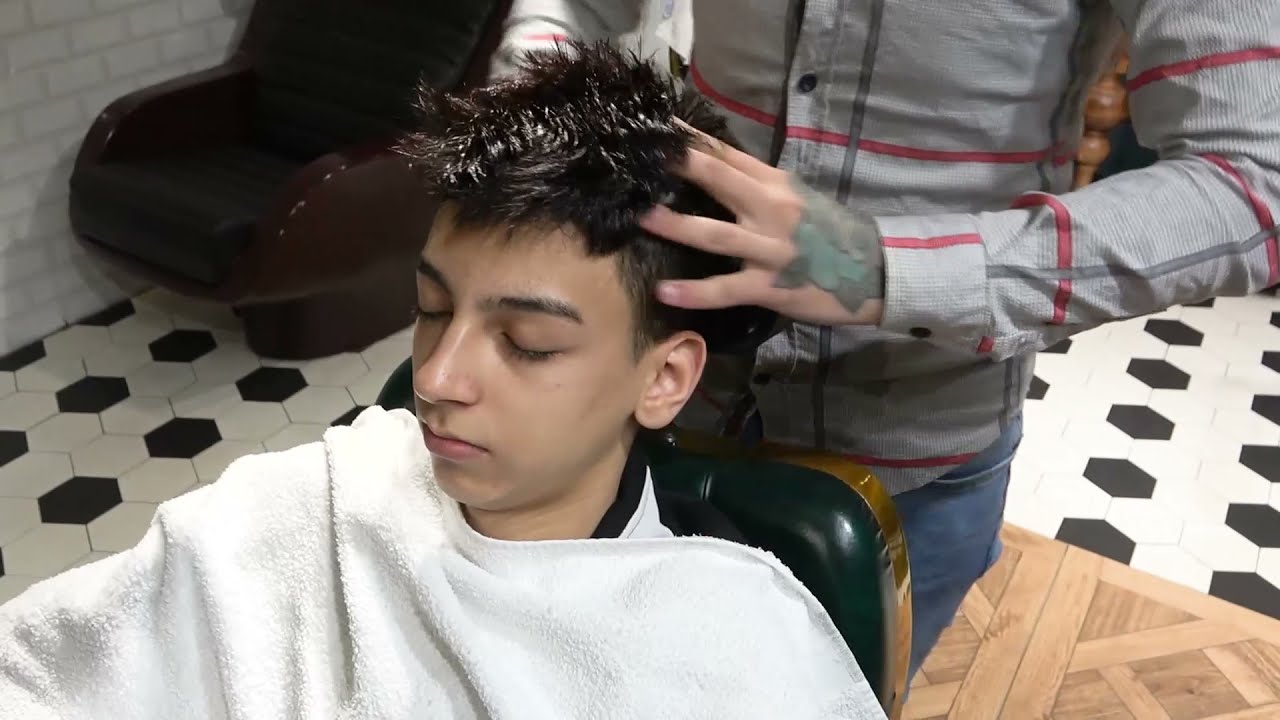 ASMR Young Turkish Barber Face, Head and Body Massage