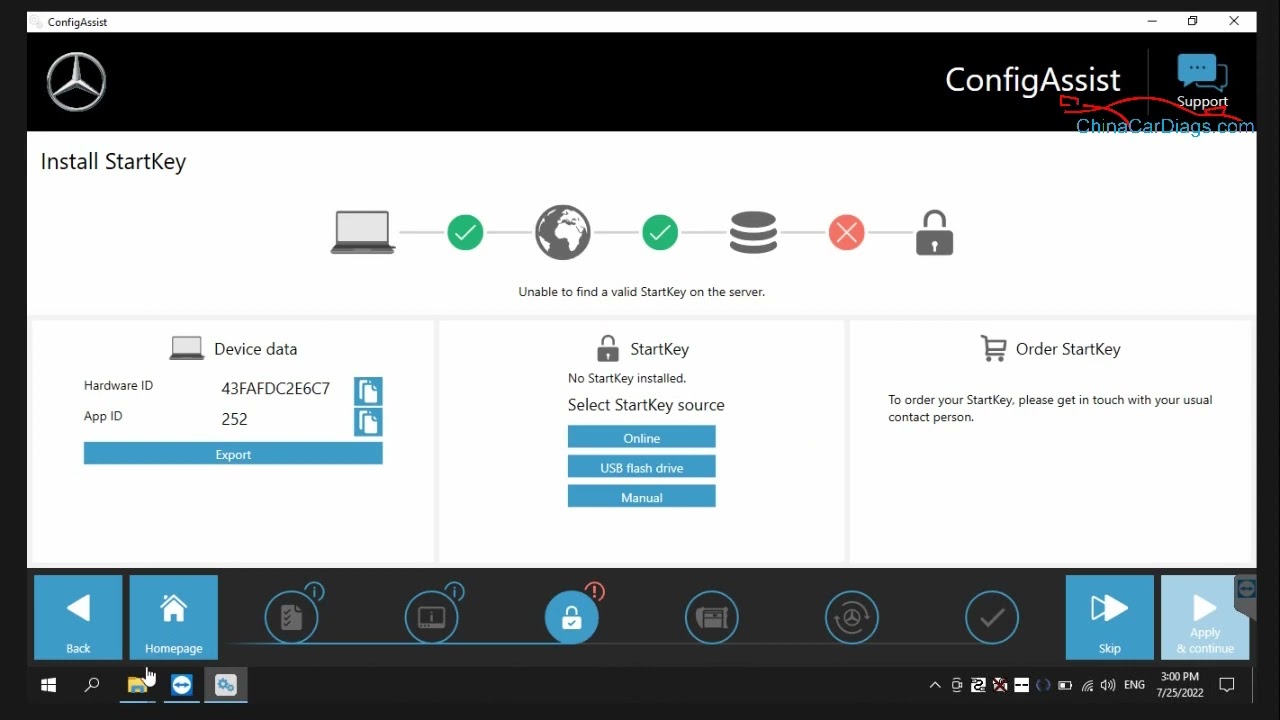 How to activate V2022.6 MB SD C4/C5 MB Star Software