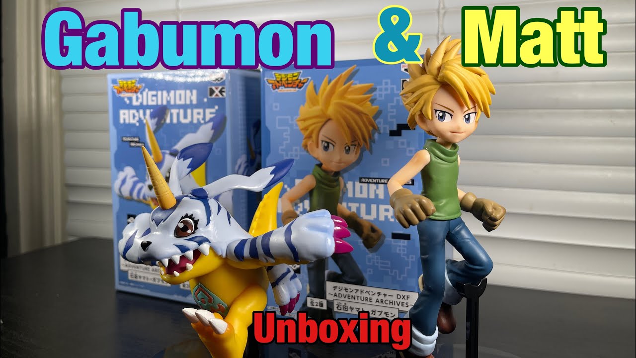 Digimon Adventure Archives Yamato Ishida & Gabumon #banpresto figures #unboxing #bandai