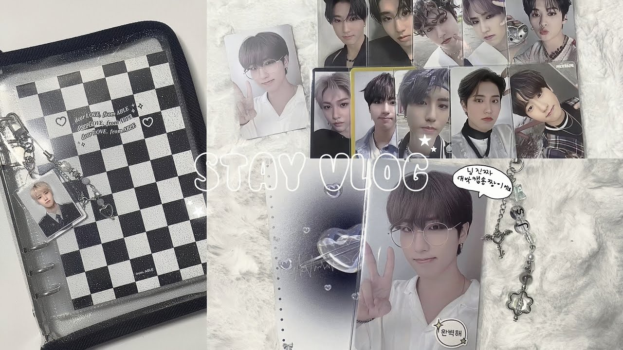 [STAY VLOG] 우당탕탕 한프로그 ✮  | 택배깡 • 준등기깡 • 바인더 • 스키즈 • 덕질로그 • 스테이브이로그 | ••♡
