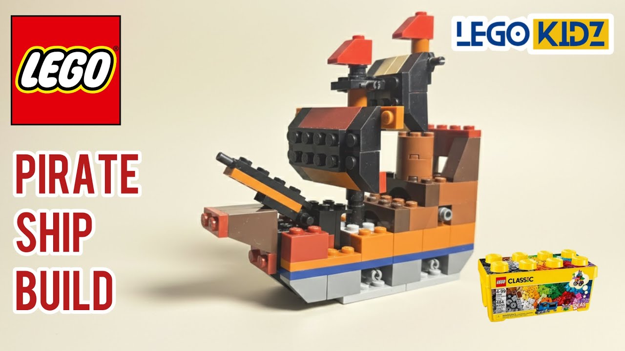Building a LEGO Pirate Ship from Scratch | Lego Classic 10696