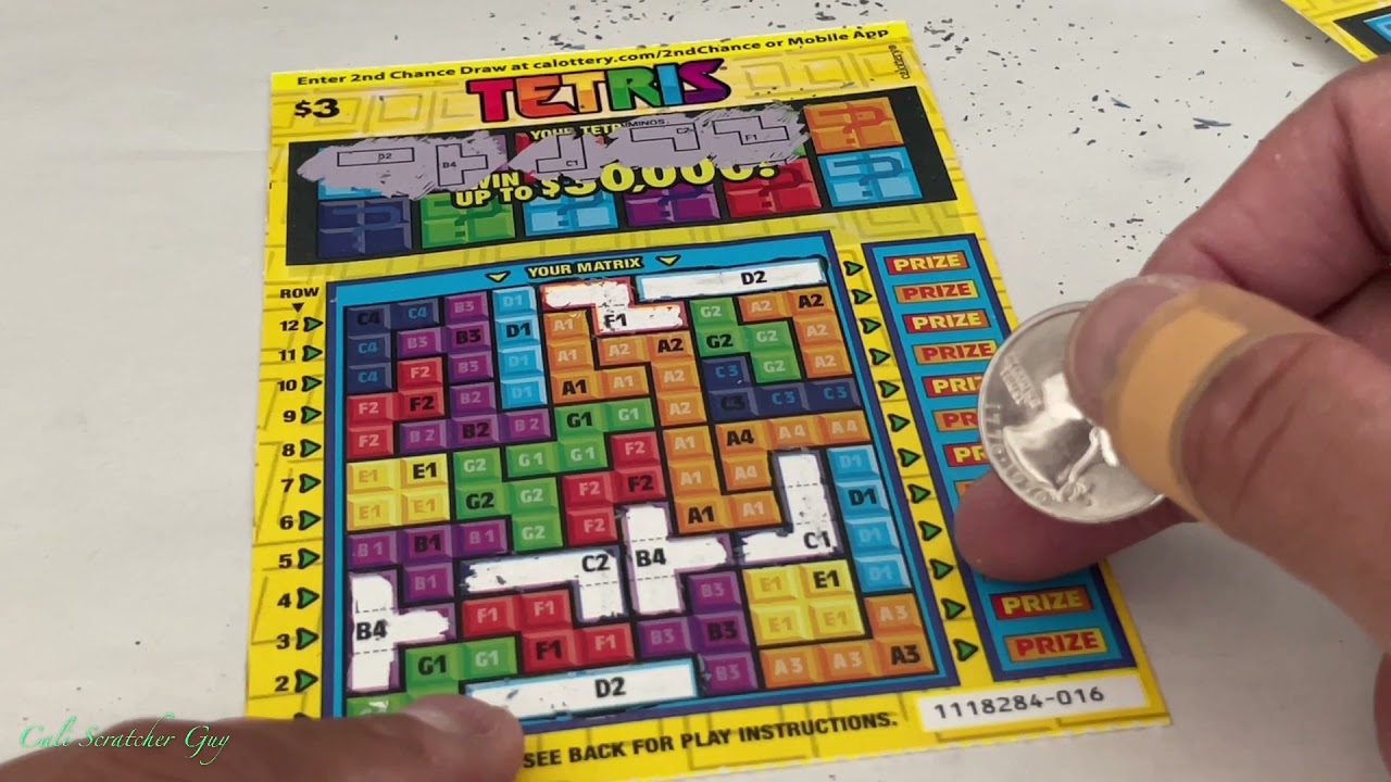 TRYING OUT BRAND NEW $3 TETRIS CALIFORNIA LOTTERY SCRATCHERS SCRATCH OFF