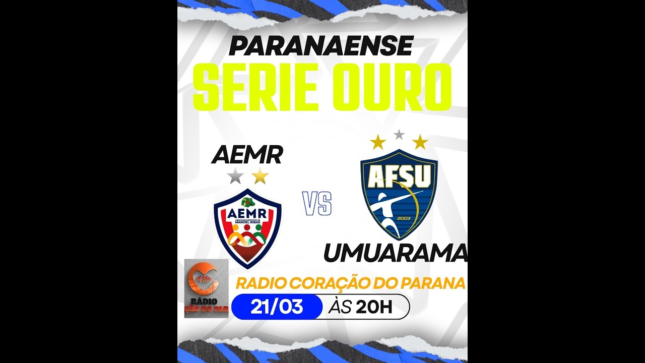 PARANAENSE SERIE OURO - MANOEL RIBAS AEMR X UMUARAMA FUTSAL