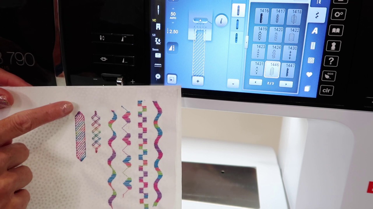 BERNINA 790 62 Tapering Stitches