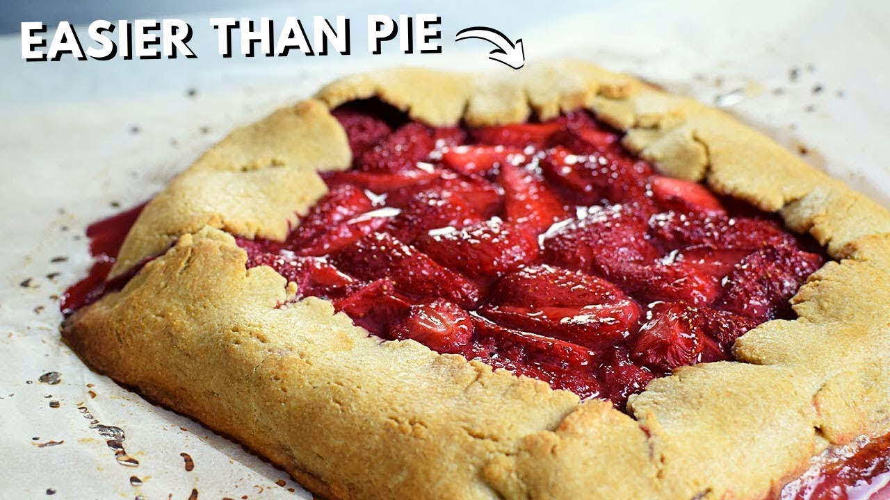 Strawberry Pie Galette = The Easiest Pie You'll Ever Make!