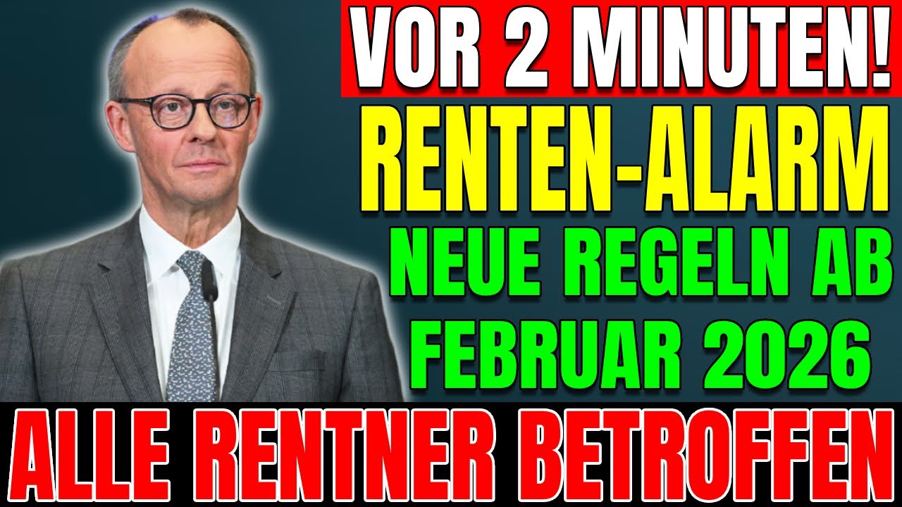 Neue Rentenregeln starten 1.02.2026 – Diese 9 wichtigen Änderungen müssen alle Rentner kennen
