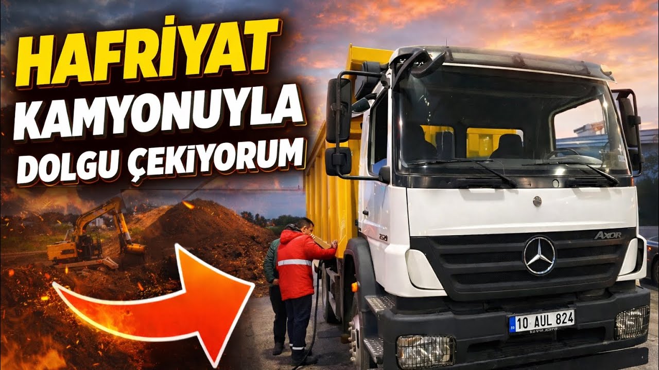 Hafriyat Kamyonuyla Dolgu çekiyoruz. VLOG. Bölüm13