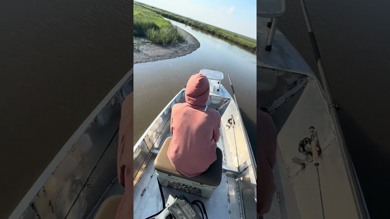 Marsh run in the all new Sabine Skiff!