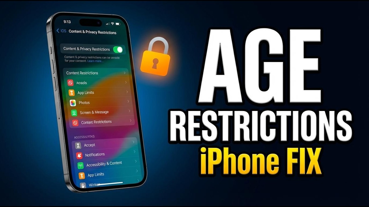 How to Change Age Restrictions on iPhone | Remove Restrictions on iPhone