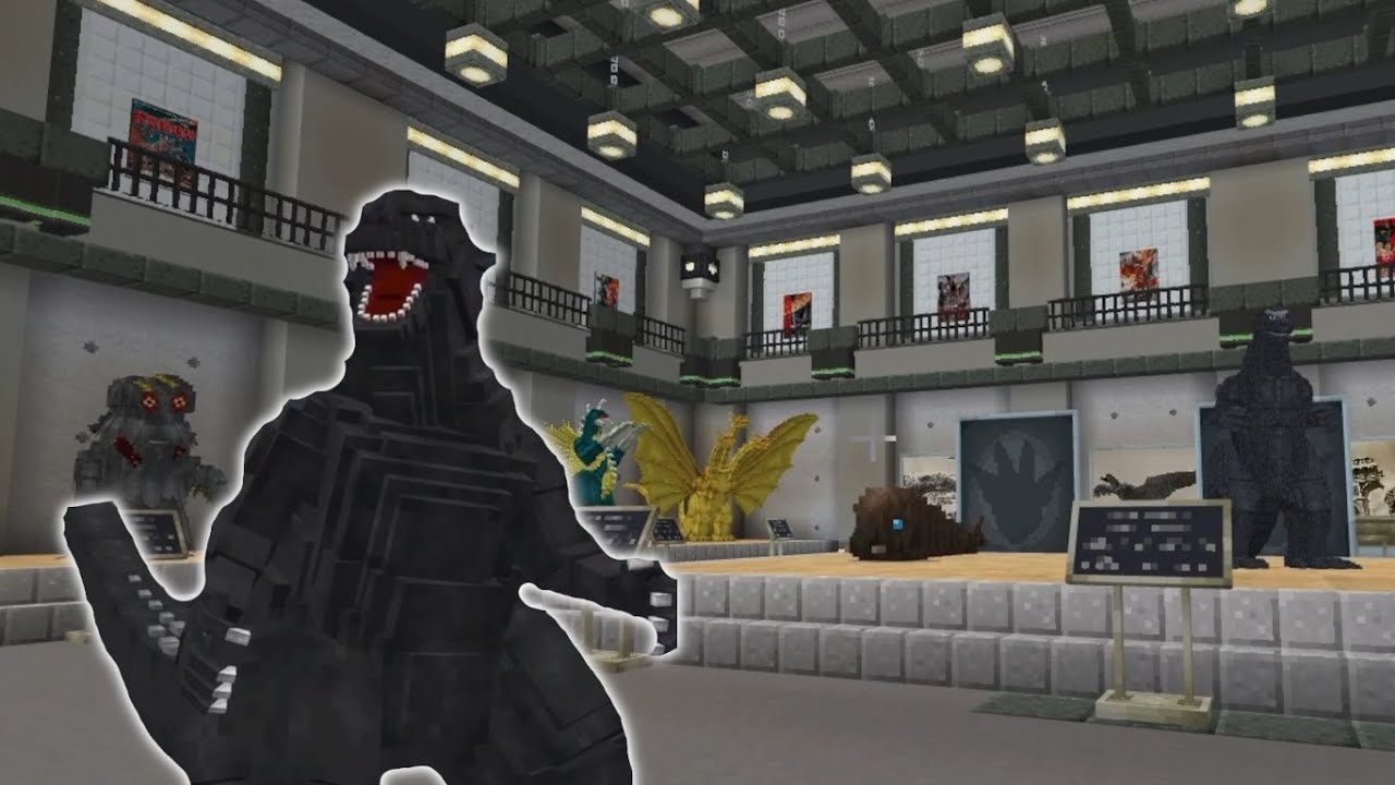 All Collectibles Showcase - 5 Floors of Movie Theater Collection | Godzilla Minecraft DLC