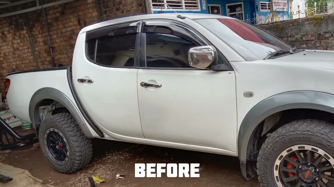 pasang ROLLBAR DAN FOOTSTEP MOBIL STRADA!!!