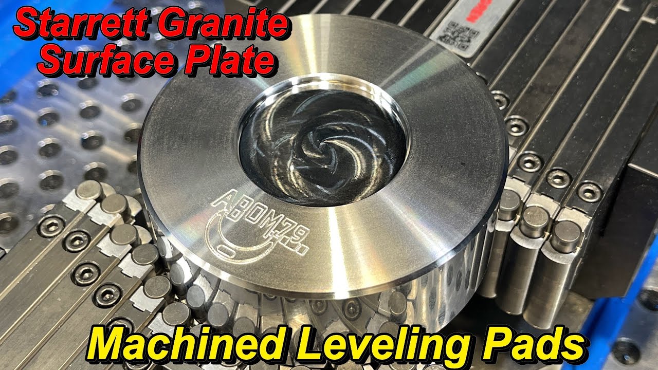Machining Leveling Pads for Starrett Granite Plate