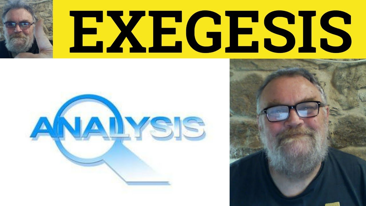 🔵 Exegesis Meaning - Exegesis Defined - Exegesis Examples - Formal Vocabulary - Exegesis