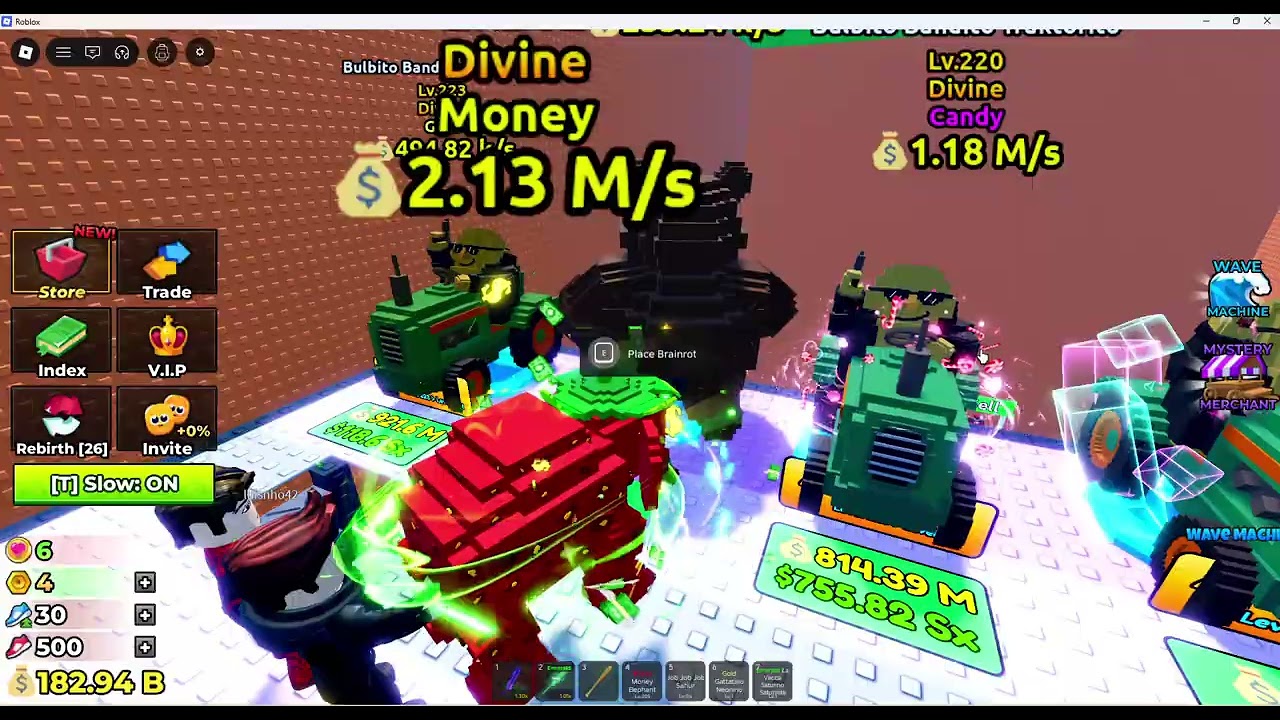 Consiguiendo brainrot en roblox