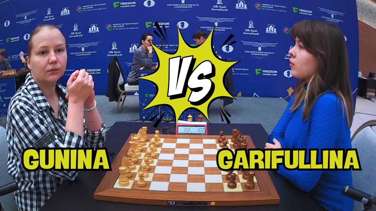 Gunina Valentina  Vs Garifullina Leya || Women's World Blitz Chess 2023 - R10