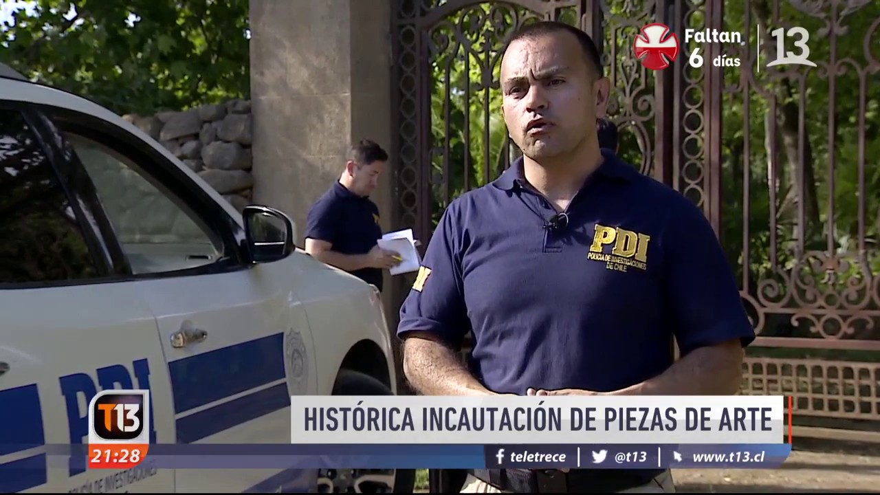 Histórica incautación de piezas de arte