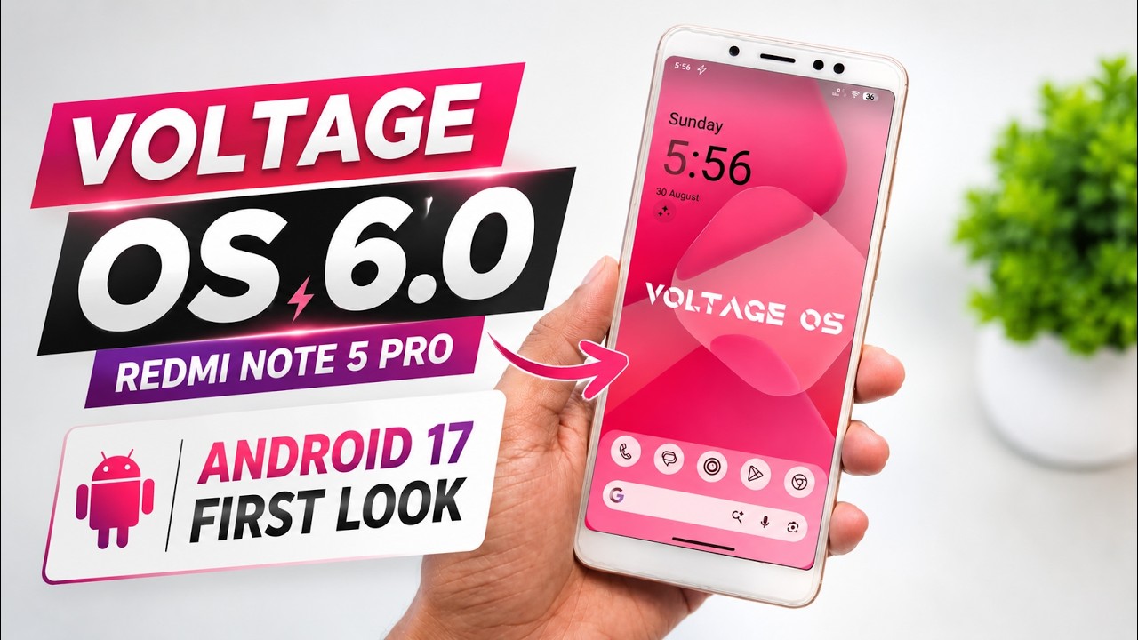 Android 17 on Redmi Note 5 Pro?! 🔥 VOLTAGE OS 6.0 First Look