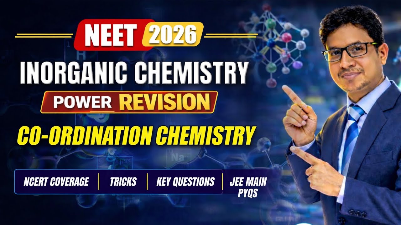 Co -Ordination Chemistry | INORGANIC CHEMISTRYPOWER REVISION #neet2026 