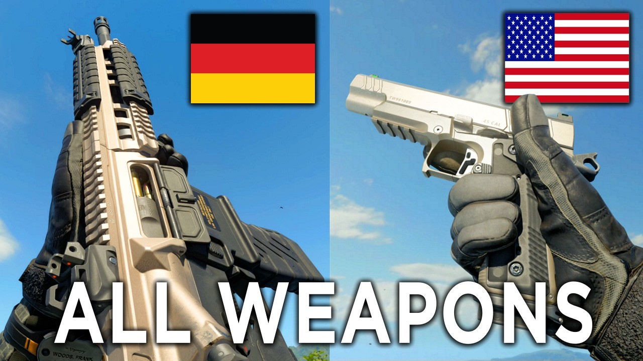 All Black Ops 7 Season 3 Weapons Real Names/Origins and Attachments Showcase