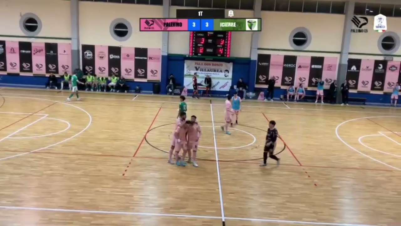 OTTAVI DI FINALE ANDATA COPPA ITALIA SERIE C - PALERMO C5 vs ICIERRE LAMEZIA - 4-4 - HIGHLIGHTS 