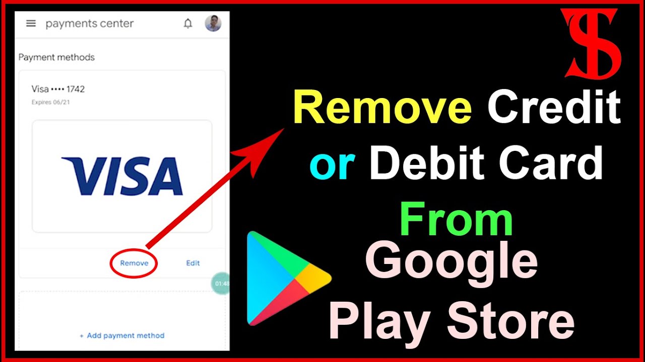 How to Remove Credit Card OR Debit Card from Google Play Store in Hindi.