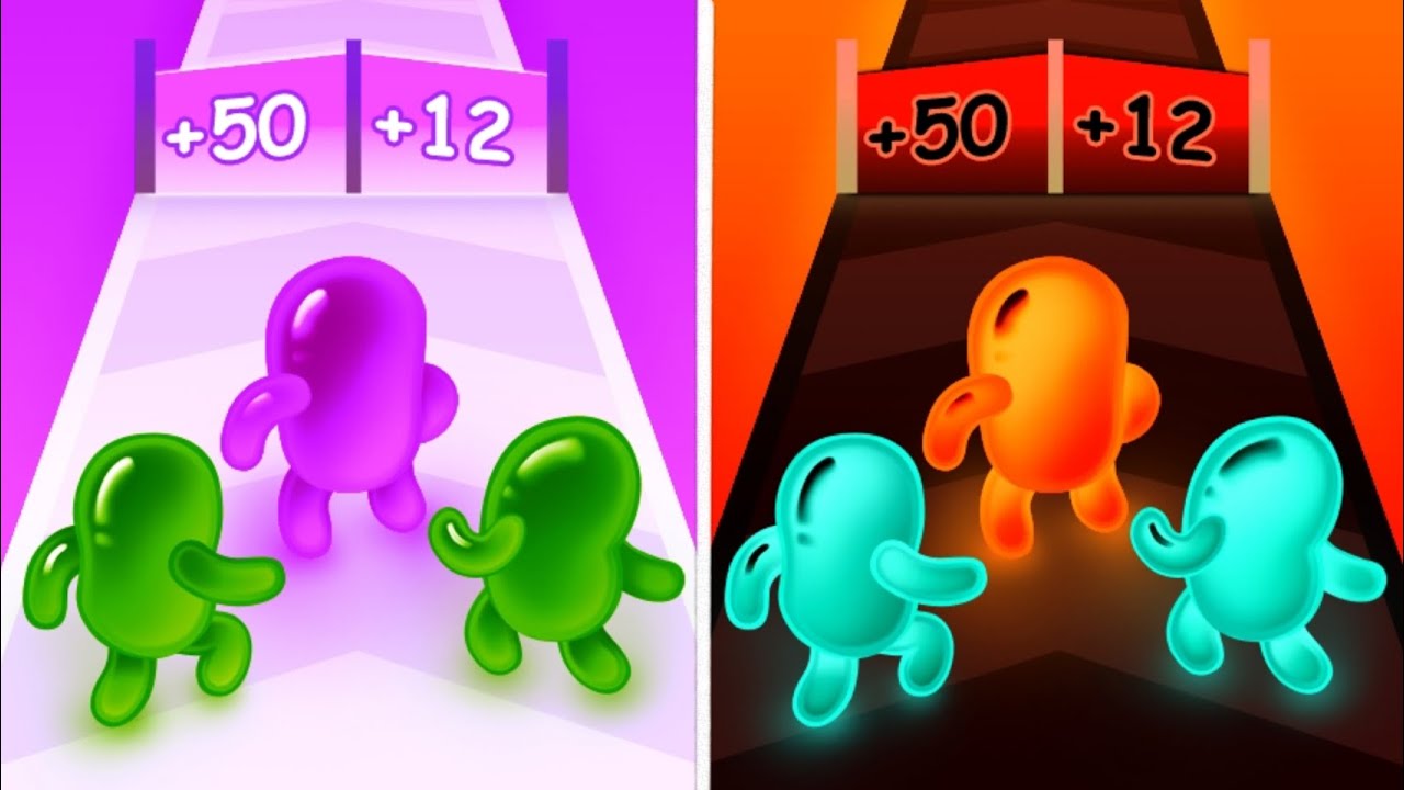 Join Blob Clash 3D vs Reverse gameplay Colour Run walkthrough , iOS Android New Update  ( part : 498